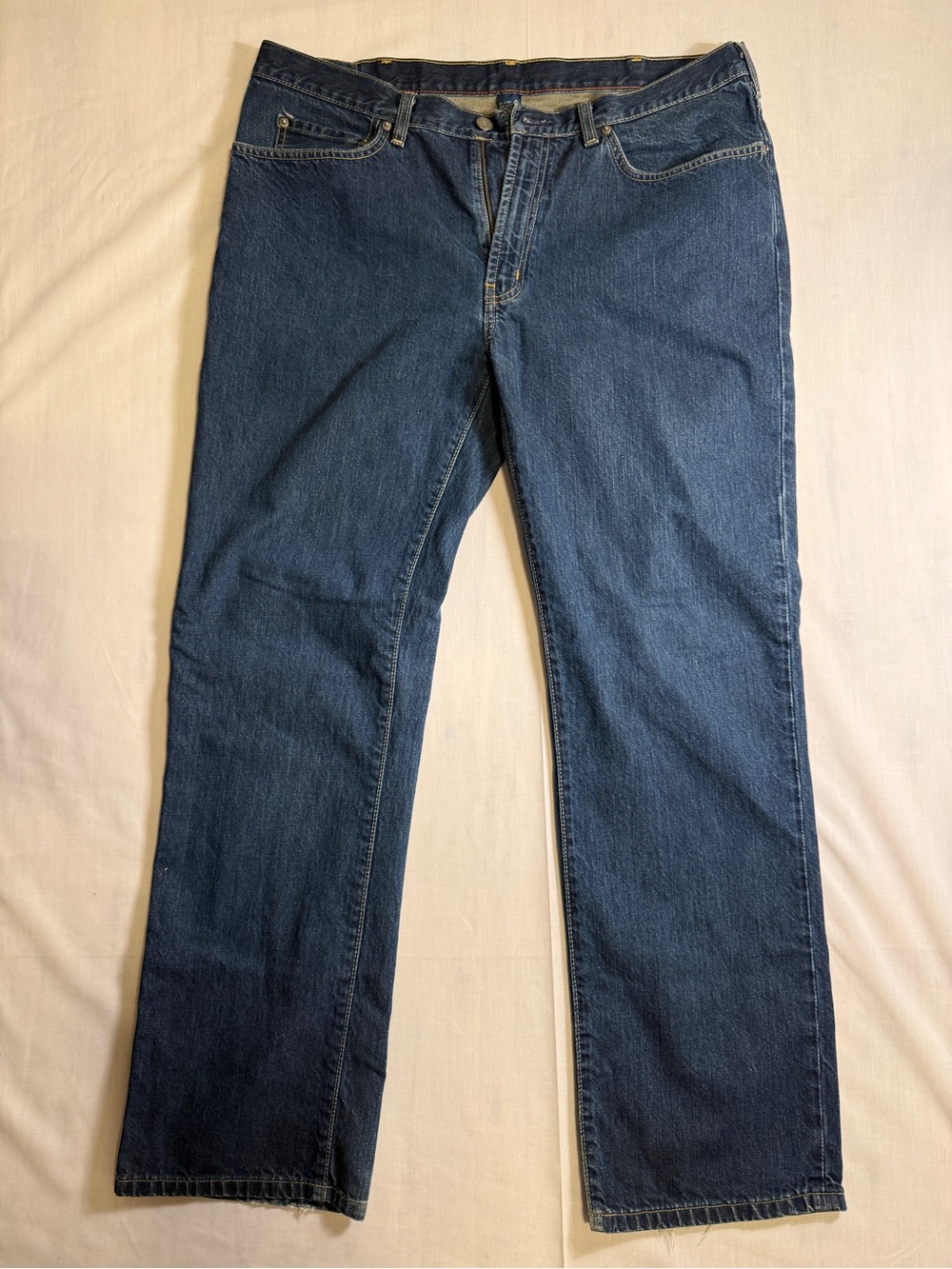 Vintage Polo Ralph Lauren Authentic Dungarees Jeans Mens 36x32 Straight Leg Blue